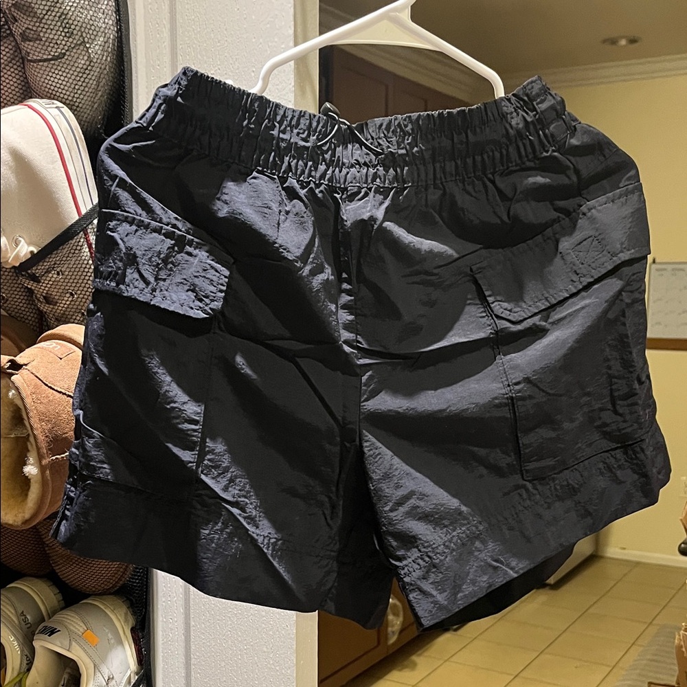 Black Cargo Men Shorts